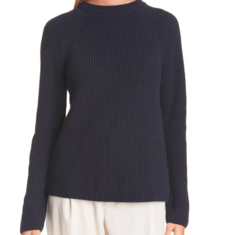 VINCE Ribbed Raglan Crewneck Sweater